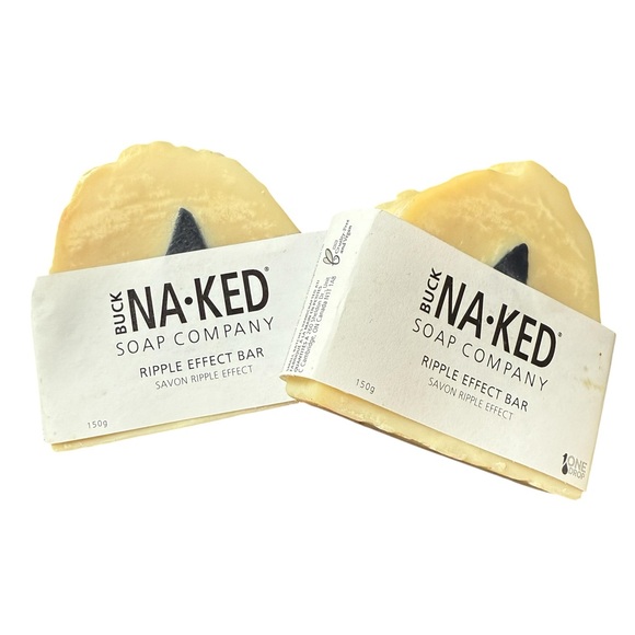 Buck Naked Ripple effect soap, rain drop, all natural, 2 bars - Picture 3 of 6